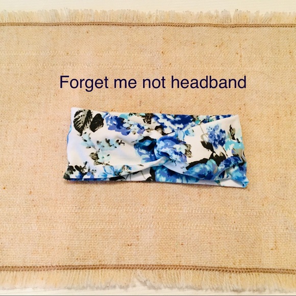 Brand new handmade forget me not headband NB - Picture 1 of 1